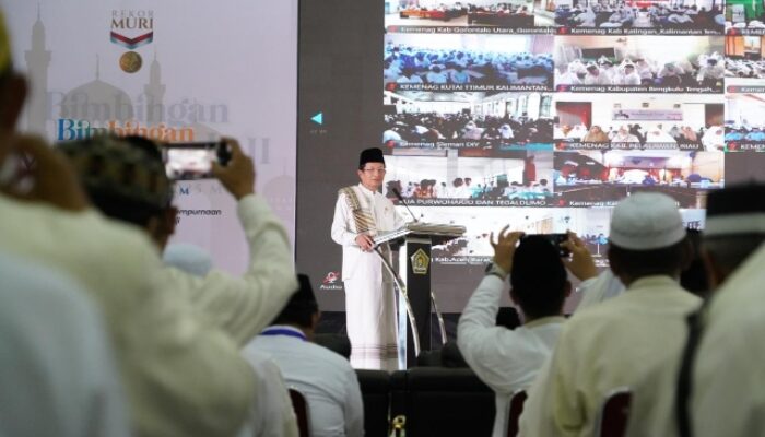 Manasik Haji Nasional Hybrid, Kemenag Pecahkan Rekor MURI
