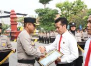 Polres Madiun Kota Beri Penghargaan Personel Berprestasi