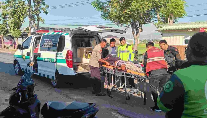 Dengan Barcode Banpol, Polsek Sawahan Madiun Kota Tangani Laka Lantas