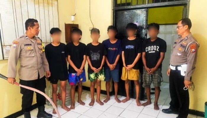Enam Remaja Diamankan Saat Hendak Tawuran di Surabaya