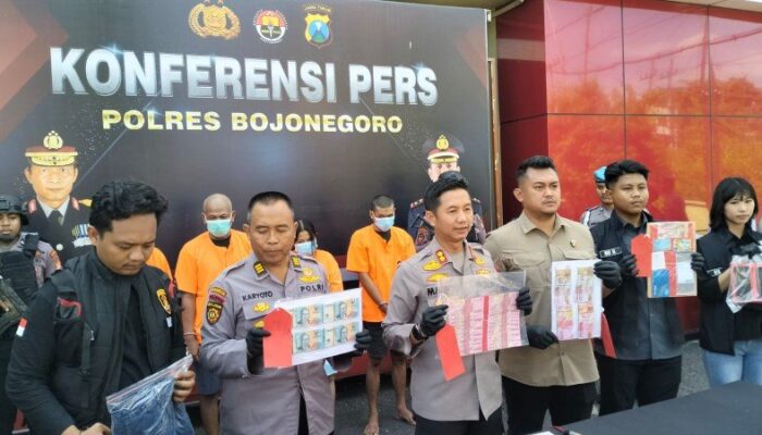 Polres Bojonegoro Tangkap 4 Tersangka Pengedar Puluhan Juta Upal