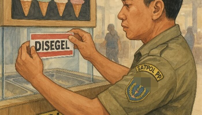Es Krim Beralkohol, Satpol PP Surabaya Segel Tempat Usaha