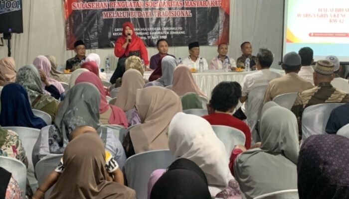 Sarasehan di Jombang, Wiwin Sumrambah Pertahankan Tradisi Budaya Desa