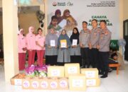 Kapolres dan Ketua YKB Ngawi Beri Santunan ke Panti Tunanetra Rumah Cahaya