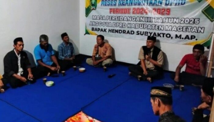 Anggota DPRD Magetan Hendrad Subiyakto Reses, Tampung Aspirasi Masyarakat