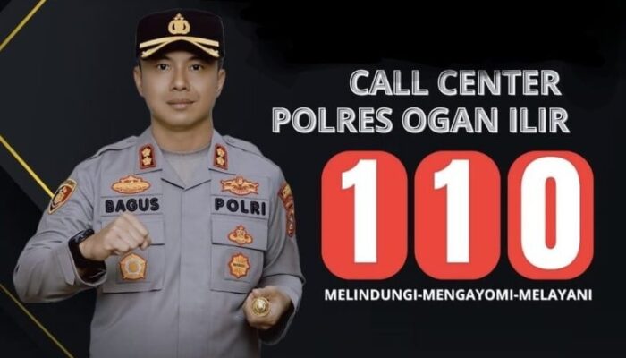 Polres Ogan Ilir Buka Call Center 110, Pusat Aduan Masyarakat