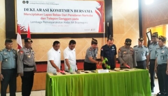 Lapas Kelas llA Bojonegoro Deklarasi Komitmen Bebas Narkoba dan HP