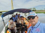 40 Wartawan PWI Sumsel Wisata Telusur Sungai di Ogan Ilir