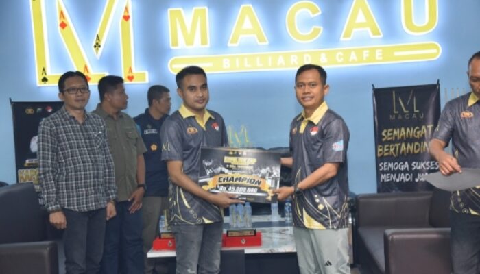 Meriahkan Hari Bhayangkara ke-79, Polres Bondowoso Gelar Event Biliar
