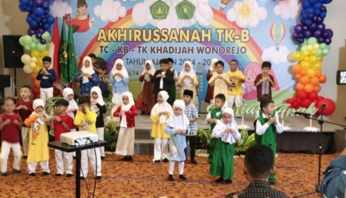 Akhirussanah TK Khadijah Wonorejo 2025, Dorong Anak Berkarakter