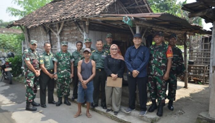 TNI dan Bakesbangpol Jatim Sinergi Data RTLH di Wilayah Kodim 0815 Mojokerto
