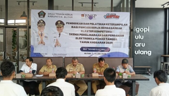 Manfaatkan DBHCHT 2025, Disnaker Blitar Gelar Pelatihan Keterampilan Lewat Program Sang Kapten