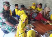 Kehangatan Babinsa Temani Siswa TK di Program Makan Bergizi Sumolawang