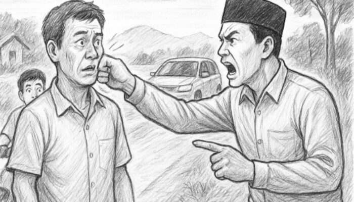 Ngaku Kades, Pukul Ketua Poktan di Sampang
