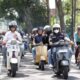 HUT RI ke-80, Forkopimda Magetan Touring Kemerdekaan Bareng Vespa Club