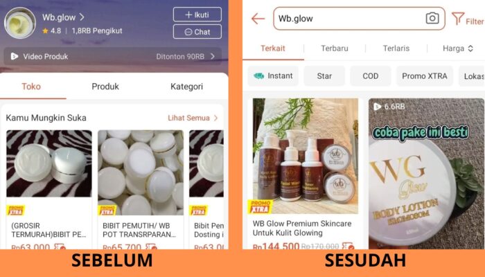 Akun Penjual Kosmetik Ilegal Terafiliasi Swalayan di Rambipuji Lenyap Mendadak