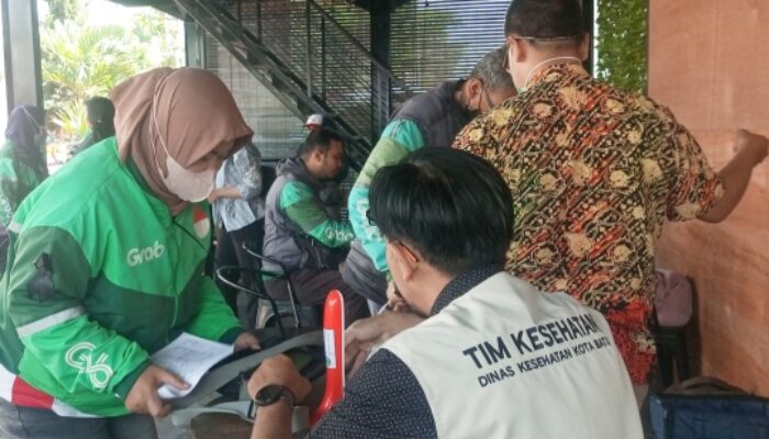 Ojol Antusias Ikuti Layanan Kesehatan Gratis di Kota Batu