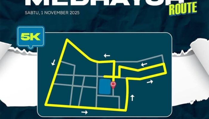 Rangkaian HJB, Dinpora Gelar Medhayoh Night Run Bojonegoro 2025