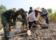 Satgas TMMD Kodim 0804 Magetan Tancap Gas Rabat Beton Jalan