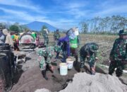 Satgas TMMD ke-126 Kodim 0804 Magetan Tancap Gas Pengecoran Jalan