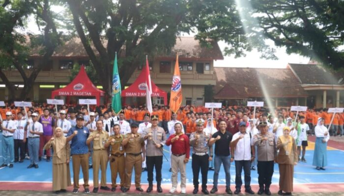 Kapolres Magetan Buka Turnamen Bola Basket Antar Pelajar 2025