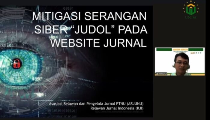 ARJUNU dan RJI Gelar Webinar Nasional Mitigasi Serangan Siber Judol di Jurnal Ilmiah