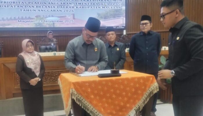 Ketua DPRD Magetan Gelar Rapat Paripurna KUA-PPAS 2026