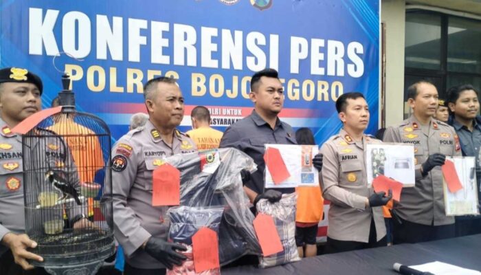 Operasi Sikat 2025, Polres Bojonegoro Ungkap 7 Kasus
