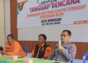 Polisi Ngawi Gelar Sosialisasi Tanggap Bencana di Sine