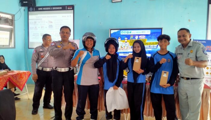 Polres Ngawi Gelar Police Goes To School di SMKN 1 Bringin