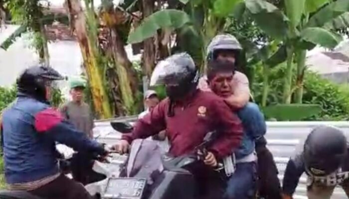 Begal Motor Bengep Dimassa, Polisi Terluka Akibat Sabetan Celurit