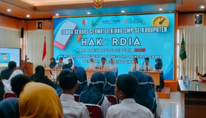 Kejari Bojonegoro Gelar Cerdas Cermat SMP, Tanamkan Anti Korupsi Sejak Dini