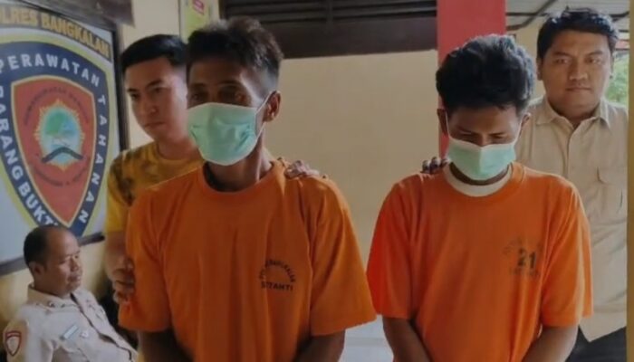 Transaksi Narkoba, 2 Pria Asal Bangkalan Diringkus Satresnarkoba Polres