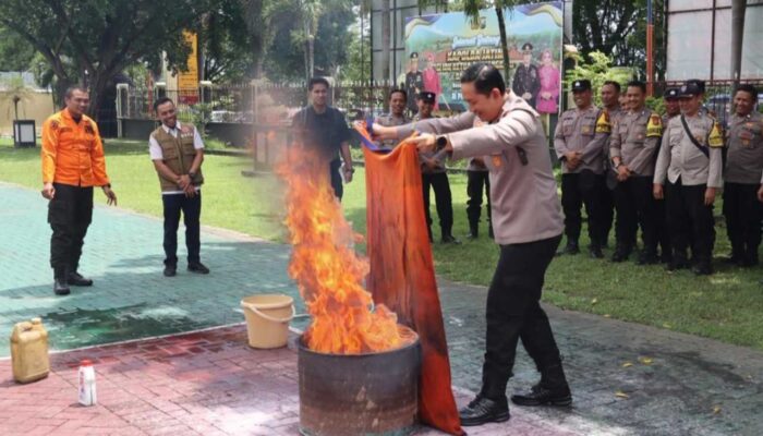 Polres Magetan Bekali Bhabinkamtibmas dengan Skill SAR & Penanganan Kebakaran