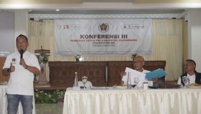 Resmi Terpilih, Sasmito Anggoro Pimpin PWI Bojonegoro