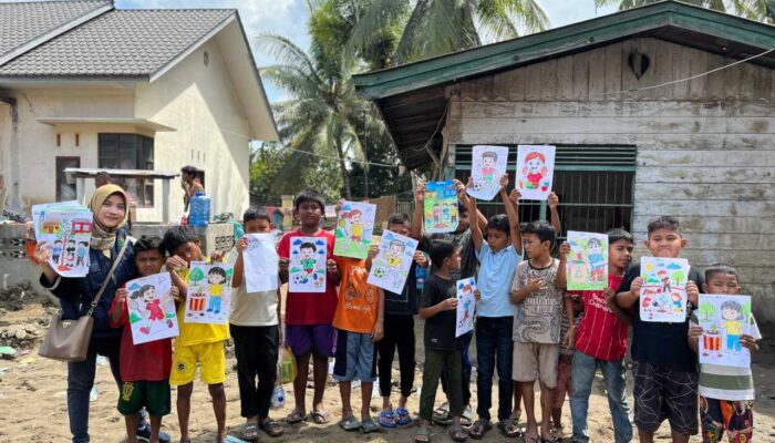 Dosen UNUSA, Dwi Handayani Dampingi Anak Terdampak Bencana di Bireuen, Perkuat PHBS dan Dukungan Psikososial