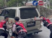 Nataru, Jalur Wisata Sarangan Padat Kendaraan, Tim Drogba Polres Siaga