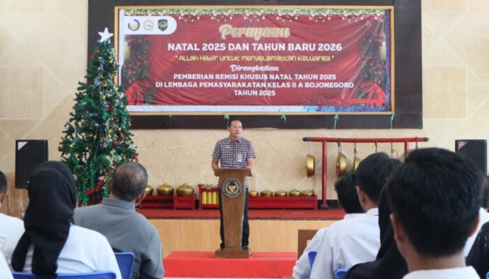 Lapas Kelas llA Bojonegoro Beri Remisi Khusus Napi Tepat Natal 2025