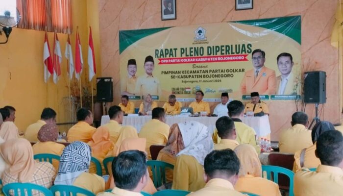 Rapat Pleno Diperluas Golkar Bojonegoro, Ahmad Supriyanto Targetkan Kemenangan 2029