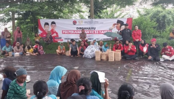 PDIP Cabang Jember Rayakan HUT ke-53 Bersama Pemulung Sampah