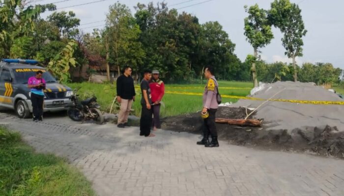 Polsek Dander Gerak Cepat Pasang Police Line di Lokasi Pembuangan Limbah