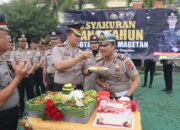 Wujud Kepedulian Pimpinan, Kapolres Magetan Rayakan Ultah Anggota