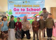 Police Goes to School Satlantas Polres Magetan di RA dan TK Milangsari Kenalkan Rambu Lalin