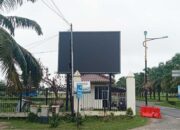 Videotron Outdor di Depan Gerbang KPT Tanjang Senai Hingga 2 Januari Belum On