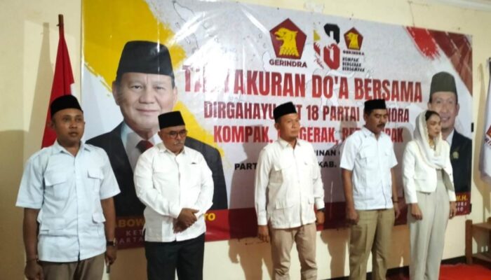 HUT Ke-18 Partai Gerindra Gelar Tasyakuran dan Santunan Anak Yatim