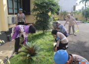 Korve Penuh Semangat Jaga Kebersihan, Kapolres Magetan Turun Langsung