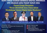 Rakerda GRADASI Jatim 2026 Dorong Talenta Digital Mendunia