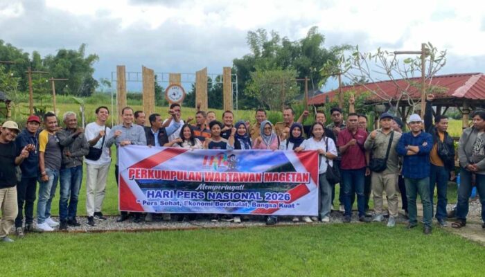 Wartawan Magetan Rayakan HPN 2026 dengan Silaturahmi, dan Makan Bersama Sederhana