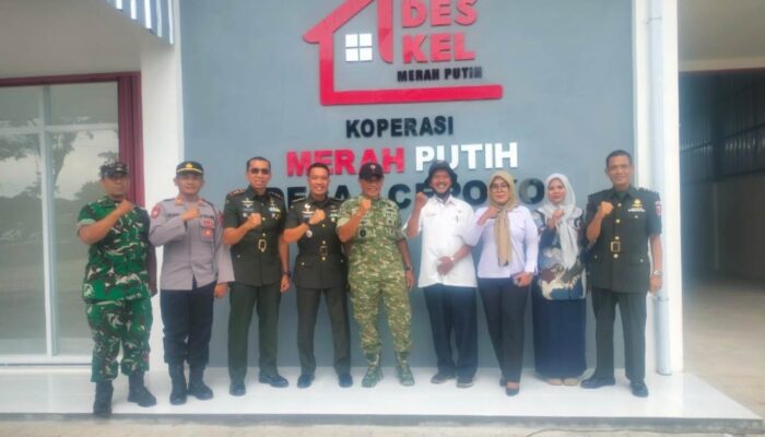 Dandim Magetan Dampingi Kapoksahli Pangdam V/Brawijaya Tinjau KDKMP Desa Cepoko