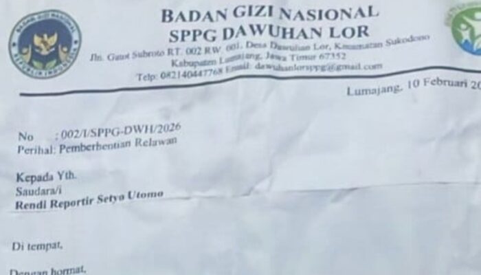 Tanpa Perjanjian Kerja, Relawan SPPG Dawuhan Lor Diberhentikan Sepihak